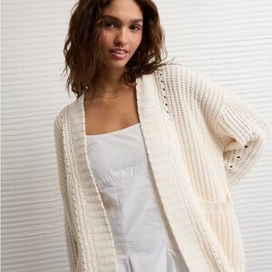 American Eagle Chenille Cardigan Sweater